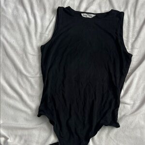 Elodie Black Sleeveless Bodysuit